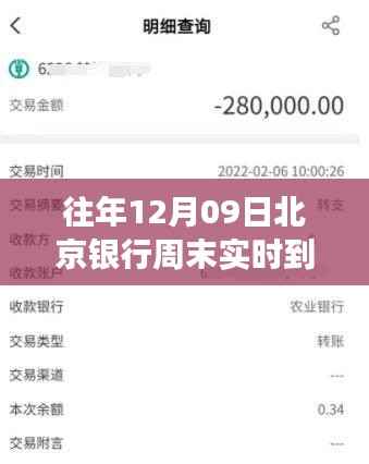 北京银行周末实时转账指南,以12月09日转账为例,探讨实时到账情况解析