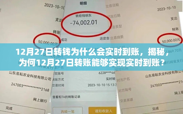 揭秘,为何在12月27日转账能够实现实时到账的原因解析